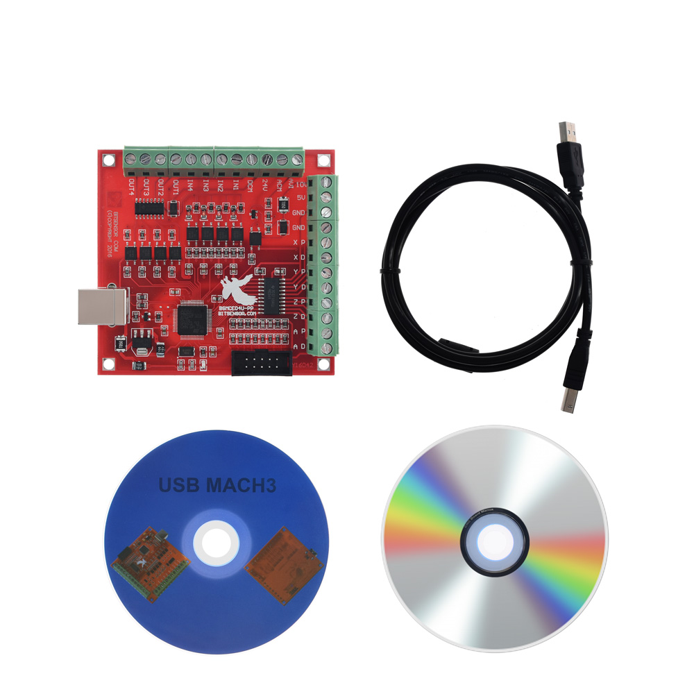 Mach3 Usb Cnc Controller 4 Axis 100Khz - Breakout Board CNC USB MACH3 4AXIS